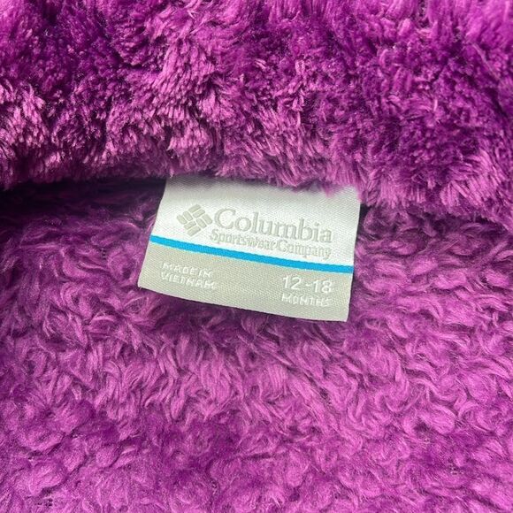 Columbia purple Benton II interchange Sherpa fleece Full Zip Hooded Jacket - Picture 3 of 5